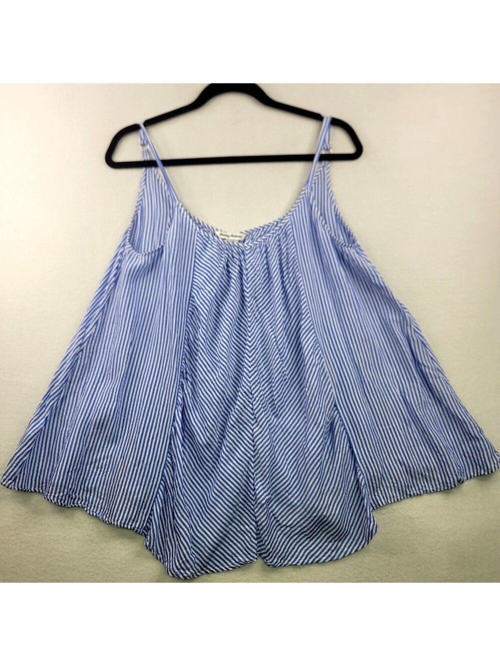 Tommy Bahama Striped Camisole Top S Blue White Flowy Oversized Resort Nautical